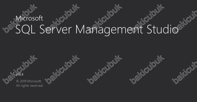 Microsoft SQL Server Management Studio 18.4 Kurulumu