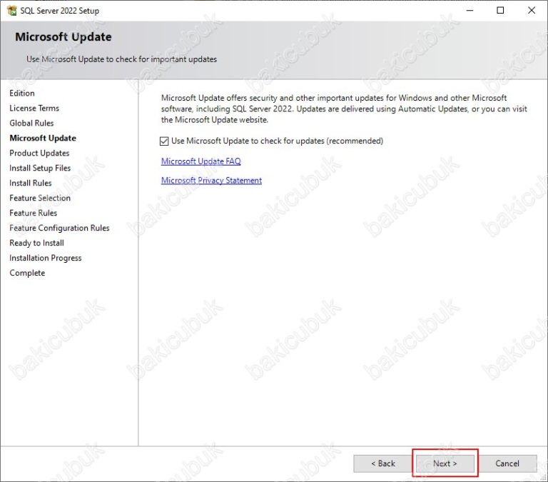 Microsoft SQL Server 2022 Kurulumu - Baki ÇUBUK