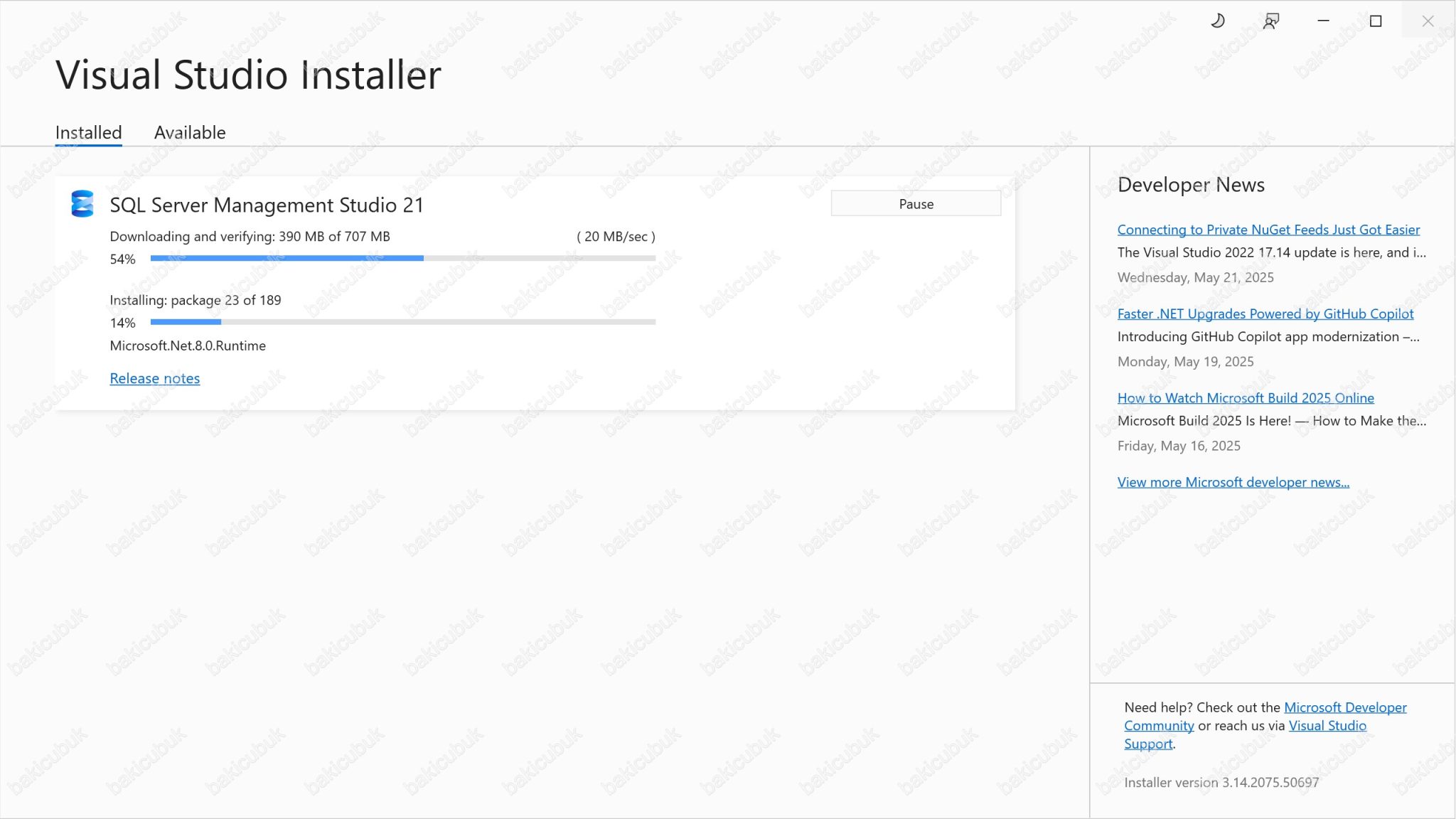 Microsoft SQL Server Management Studio 21 Kurulumu - Baki ÇUBUK