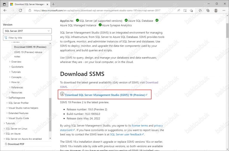 Microsoft SQL Server Management Studio (SSMS) 19.0 Preview 2 Kurulumu ...