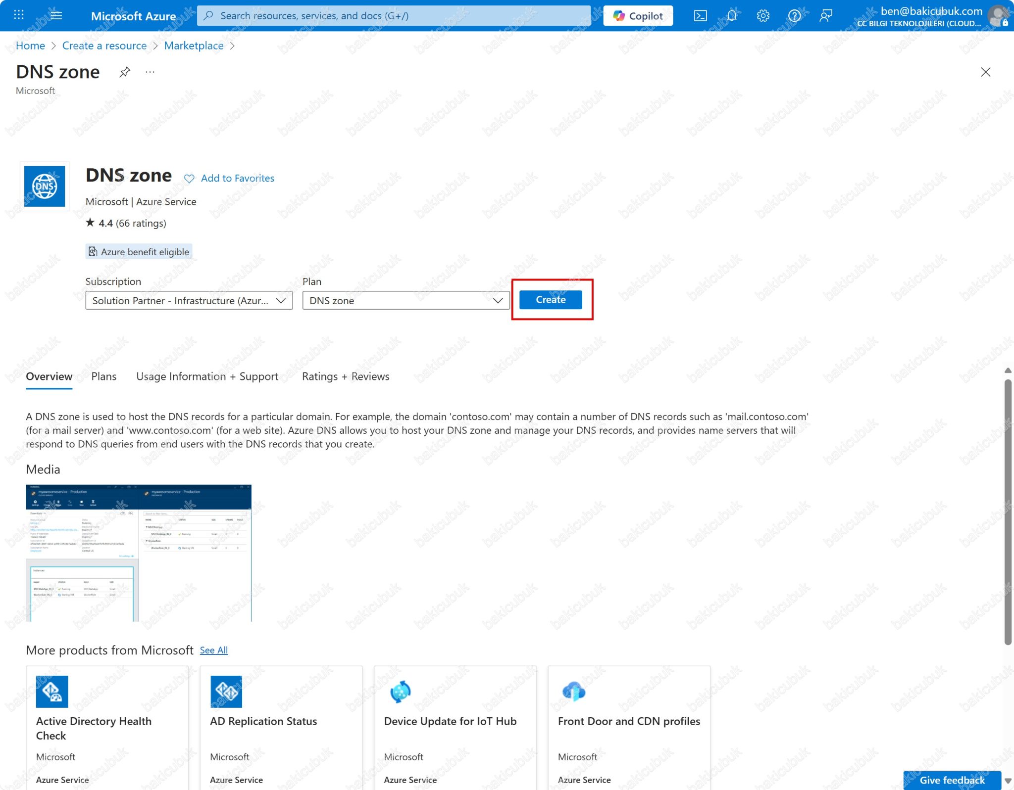 Microsoft Azure DNS Zone Oluşturma - Baki ÇUBUK