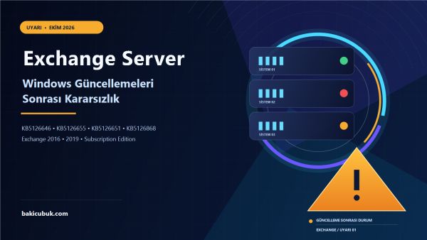 Exchange Server Ekim 2026 Windows Güncellemelerinden Sonra Kararsızlaşabilir