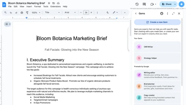 Google Workspace’e Gems adlı yapay zeka yardımcıları geliyor.