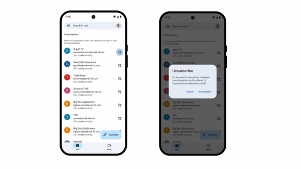 Gmail’in yeni “abonelikleri yönet” görünümü, istenmeyen e-postalarla mücadeleyi kolaylaştırıyor
