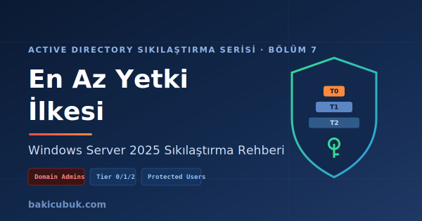 Active Directory Sıkılaştırma Serisi Bölüm 7: En Az Yetki İlkesi (Least Privilege)