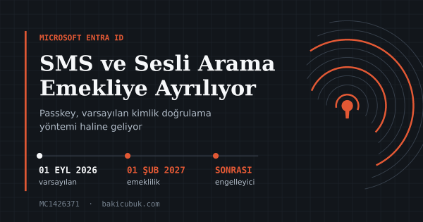Microsoft Entra ID’de SMS ve Sesli Arama ile MFA Dönemi Kapanıyor: Passkey Varsayılan Oluyor